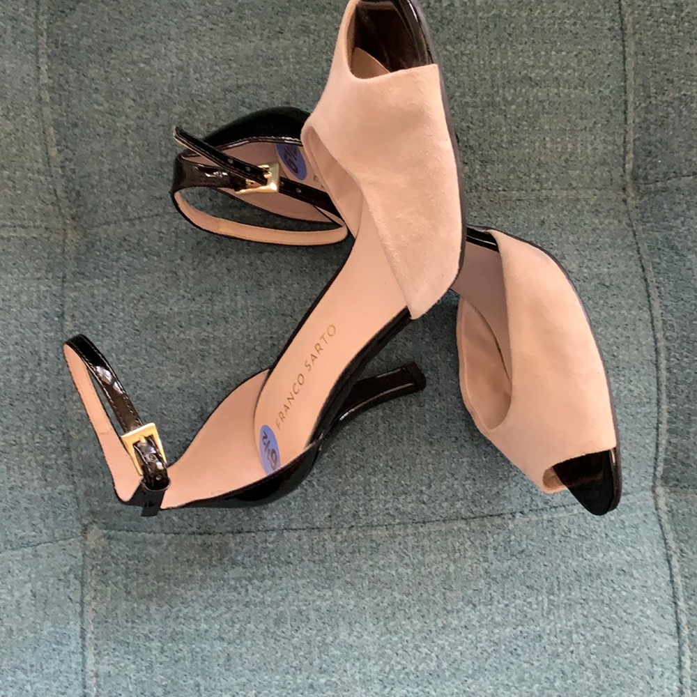 Never worn stone/black spectator
